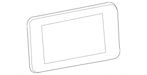 Monitor, display, navigation Mercedes C-class W205 15-18 without navigation