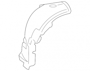 Front mudguard left front part Mercedes W211 rwd SIGNEDA