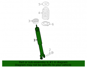 Rear left shock absorber Ford Taurus 13-20