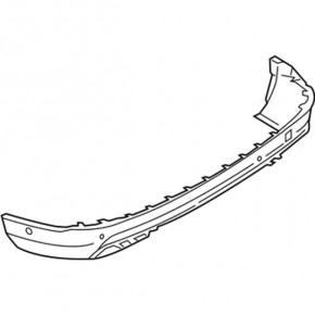 Lincoln Nautilus 19-23 rear bumper lip without parking assistant, towbar and tow hook