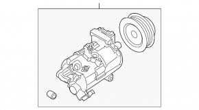 Air Conditioning Compressor Ford Mustang mk6 15- 2.3T