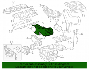 Timing Belt Cover Toyota Highlander 08-13 Hybrid 3MZ-FE Plastic