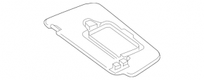 Right visor Mercedes CLA 14-19