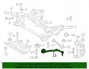 Lower control arm, front left, BMW 4 G26 22-26 RWD