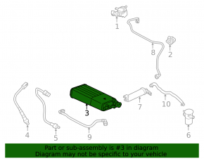 Carbon Canister Absorber Assembly Hyundai Tucson 16-21