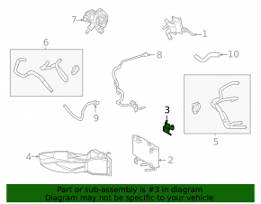 Radiator bracket automatic transmission Toyota Sienna 21-25