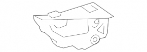 Rear bumper mount left inner VW CC 13-17 rest SIGNEDA