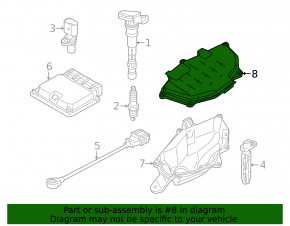ECU cover for engine computer Audi A6 C7 12-18 2.0T, 3.0T