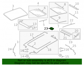 Sunroof control unit VW Tiguan 18-