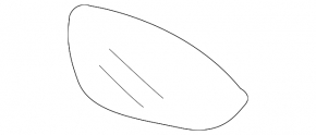 Left mirror element for BMW 3 F30 4d 12-18, heated, auto-dimming