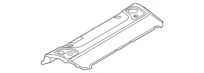 Rear shelf BMW F10 11-16 gray without curtain, under the sofa