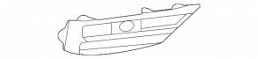 Right rear bumper grille for Lexus LX 22-26 with parking sensors