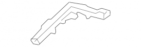Rear bumper mount on the wing right Toyota Rav4 19-
