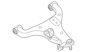 Lower control arm, front right, Infiniti QX56 QX80 10-20