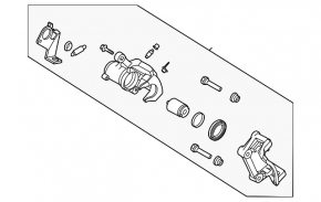 Rear left caliper Hyundai Elantra 21-26 1.6, N Line