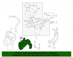 Brake Booster Bracket for Hyundai Sonata 11-15 Hybrid