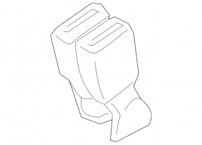 Seat belt latches rear right BMW X3 G01 18-21 black