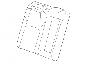 Rear row of seats, 2nd row, upper part, right, Honda Accord 19-22, light gray leather, heated, perforated, for cleaning