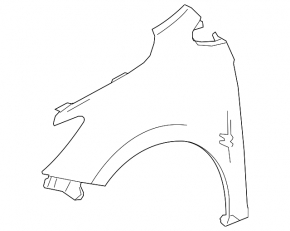 Front right wing Chevrolet Cruze 16-