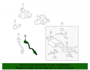 Lambda probe left second Toyota Sequoia 08-16