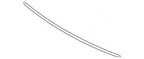 Lower trunk door molding Audi Q5 8R 09-17 chrome