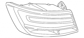 External wing light right Audi A4 B9 17-19 sedan LED