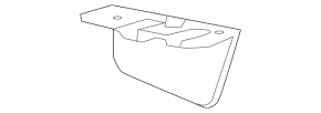 Rear mudguard mudguard right Chevrolet Trax 15-22