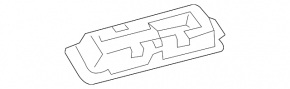 Ceiling light rear right Mercedes W213 E 17-23 black