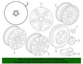 Wheel rim R20 x 8.5J ET55.5 Mercedes W167 GLE 350 450 20-24 type 2 light curb, corrosion
