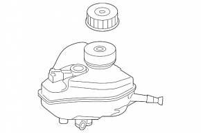 Mercedes W167 GLE 350 450 20-22 GTZ reservoir with lid