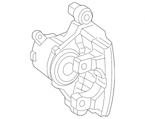 Rear right support Mercedes C-class W205 300/350e/350h/400/43 15-21 electric