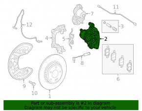 Rear right support Mercedes C-class W205 300/350e/350h/400/43 15-21 electric