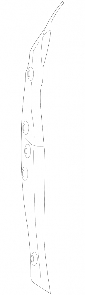 Wing seal door-wing right Mercedes C-class W205 15-21