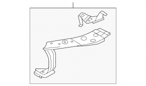 TV bar eyelash left Mazda 3 14-18 BM