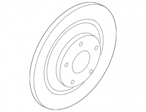 Rear left brake disc Mazda CX-3 16-21 265/10mm