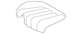 Lower driver's seat trim for Mazda 6 18-21, black leather