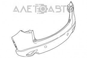 Rear bumper bare Mazda CX-5 13-16