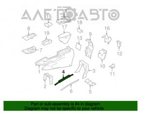 Ceiling handle rear Mercedes X164 GL beige