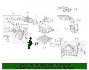 Honda Civic XI FE/FL 22- 1.5T Upper Air Filter Housing Bracket