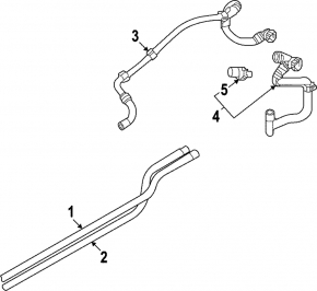 Cooling pipe under the body right Volkswagen ID.4 21-23