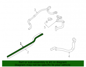 Cooling pipe under the body right Volkswagen ID.4 21-23