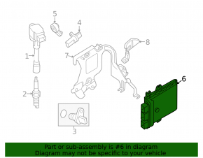 ECU block engine computer Nissan Altima 13-18 2.5
