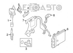 ECU block engine computer Nissan Altima 13-18 2.5