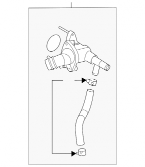 Thermostat housing assembly Hyundai Elantra 21- 2.0 metal