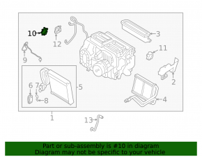 Actuator motor for the heater air conditioner for the Infiniti QX50 19-25