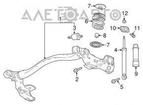 Spring rear right Buick Encore 13-19 awd