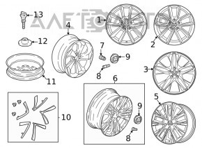 Center cap for disk R16 Honda Accord 16-17 60mm