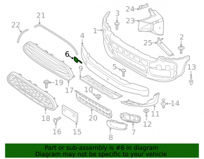 Mini Cooper Countryman F60 17-20 front bumper tow hook cap