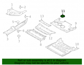 Engine protection hatch BMW X3 G01 18-21