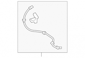 ABS Sensor Rear Left Acura MDX 14-16 AWD